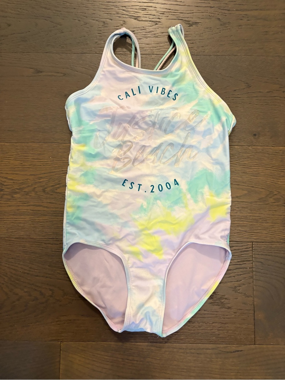 Justice girls swim suit sz 12/14 EUC